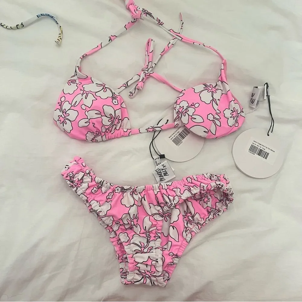 Princess Polly Pink Hibiscus Floral Bikini